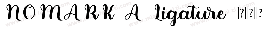 NOMARK A Ligature字体转换
